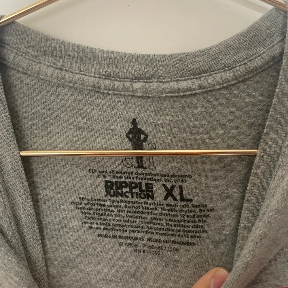 Ripple Junction‎ Buddy the Elf Tee Gray XL - Picture 3 of 4
